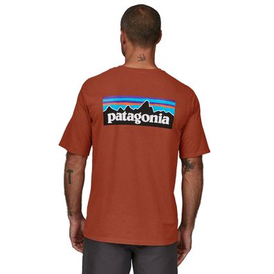 Patagonia Mens P-6 Logo Responsibili-Tee - recyceltes Kurzarmshirt Herren