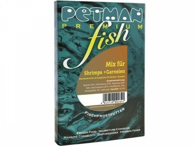 Petman fish Mix für Shrimps + Garnelen Fischfutter tiefgekühlt 100 g (Inhalt Paket: 1