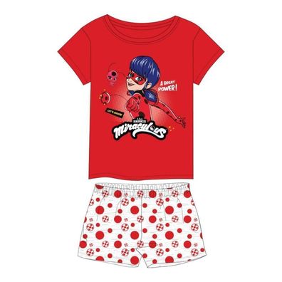 Kurzer Pyjama für Mädchen | Motiv: miraculous Ladybug "A Great Power!" | Größen ...