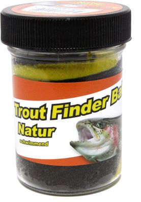 FTM Trout Finder Bait Forellenteig Natur 50 Gramm schwarz gelb