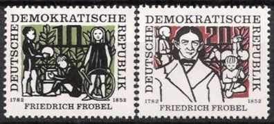 DDR Nr.564/65 * * Friedrich Fröbel 1957, postfrisch