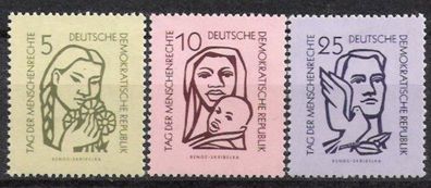DDR Nr.548/50 * * Tag der Menschenrechte 1956, postfrisch