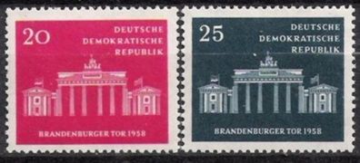 DDR Nr.665/66 * * Brandenburger Tor 1958, postfrisch