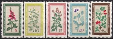 DDR Nr.757/61 * * Heilpflanzen 1960, postfrisch