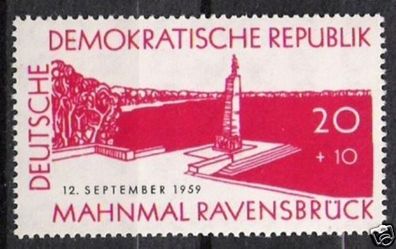 DDR Nr.720 * * Mahnstätte Ravensbrück 1959, postfrisch