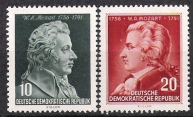 DDR Nr.510/11 * * Wolfgang Amadeus Mozart 1956, postfrisch