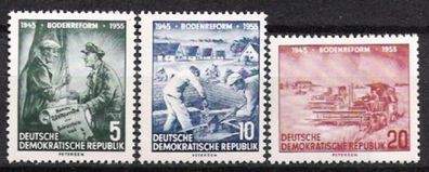 DDR Nr.481/83 * * 10 Jahre Bodenreform 1955, postfrisch