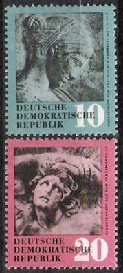DDR Nr.667/68 * * Kunstschätze 1958, postfrisch