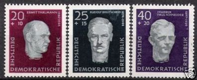 DDR Nr.606/08 A * * Gedenkstätten 1957, postfrisch