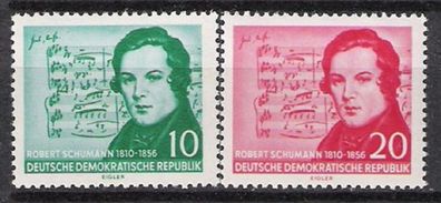 DDR Nr.541/42 * * Robert Schumann (II) 1956, postfrisch