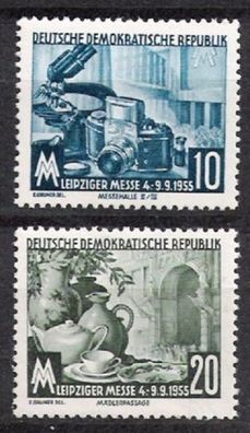 DDR Nr.479/80 * * Leipziger Herbstmesse 1955, postfrisch