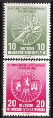 DDR Nr.521/22 * * Friedensfahrt 1956, postfrisch