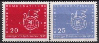 DDR Nr.618/19 * * Frühjahrsmesse 1958, postfrisch