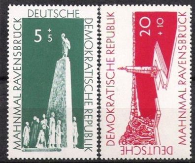 DDR Nr.566/67 * * Gedenkstätten 1957, postfrisch
