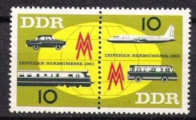 DDR Nr.976/77 ZD * * Herbstmesse 1963, postfrisch