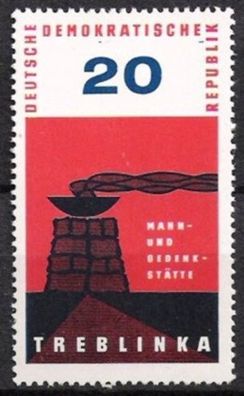 DDR Nr.975 * * Gedenkstätte Treblinka 1963, postfrisch