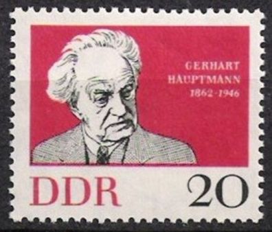 DDR Nr.925 * * Gerhart Hauptmann 1962, postfrisch