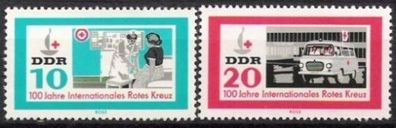 DDR Nr.956/57 * * Rotes Kreuz 1963, postfrisch