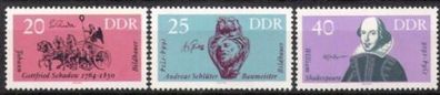 DDR Nr.1009/11 * * Berühmte Künstler 1964, postfrisch