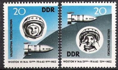 DDR Nr.970/71 * * Gruppenflug 1963, postfrisch