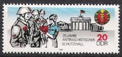 DDR Nr.3037 * * 25 Jahre Berliner Mauer 1986, postfrisch