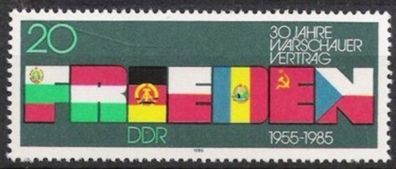 DDR Nr.2946 * * 30 Jahre Warschauer Vertrag 1985, postfrisch
