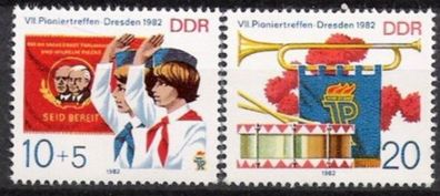 DDR Nr.2724/25 * * Pioniertreffen 1982, postfrisch