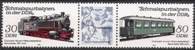 DDR Nr.2864 + 66 ZD * * Schmalspurbahnen 1984, postfrisch
