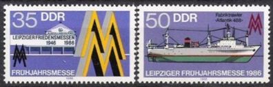 DDR Nr.3003/04 * * Frühjahrsmesse 1986, postfrisch