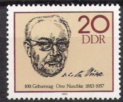 DDR Nr.2774 * * Otto Nuschke 1983, postfrisch
