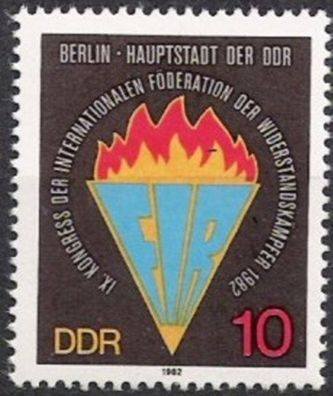 DDR Nr.2736 * * Wiederstandskämpfer 1982, postfrisch