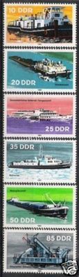 DDR Nr.2651/56 * * Binnenschiffe 1981, postfrisch