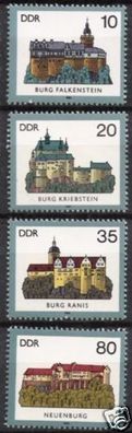 DDR Nr.2910/13 * * Burgen (I) 1984, postfrisch
