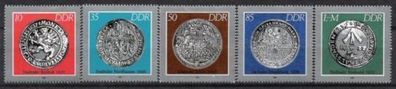 DDR Nr.3040/44 * * Historische Münzen 1986, postfrisch
