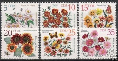 DDR Nr.2737/42 * * Herbstblumen 1982, postfrisch