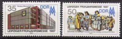 DDR Nr.3080/81 * * Frühjahrsmesse 1987, postfrisch