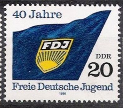 DDR Nr.3002 * * 40 Jahre FDJ 1986, postfrisch
