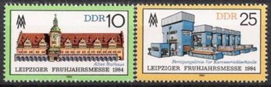 DDR Nr.2862/63 * * Frühjahrsmesse 1984, postfrisch