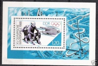 DDR Block Nr.90 * * Winter Olympiade 1988, postfrisch