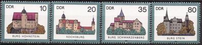 DDR Nr.2976/79 * * Burgen (II) 1985, postfrisch