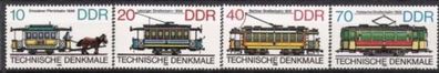 DDR Nr.3015/18 * * Historische Straßenbahnen 1986, postfrisch