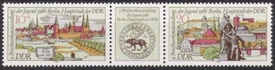 DDR Nr.3030/31 ZD * * Briefmarkenausstellung 1986, postfrisch