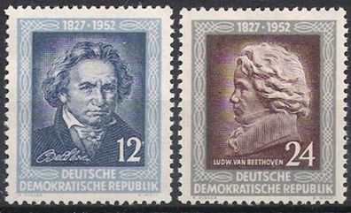 DDR Nr.300/01 * * Ludwig van Beethoven 1952, postfrisch