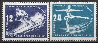 DDR Nr.246/47 * * Wintersportmeisterschaften 1950, postfrisch