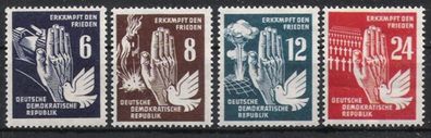 DDR Nr.276/79 * * Frieden 1950, postfrisch