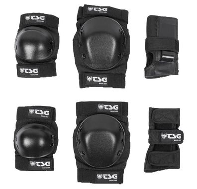 TSG Skate Protektor Set Basic black - Größe: S
