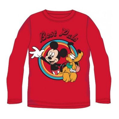 Stilvolles Langarm-T-Shirt mit Mickey Mouse und Pluto "Best Pals"