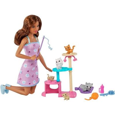 Barbie-Puppe und Kätzchen Kratzbaum Set HHB70 - Barbie HHB70 - (Spielwaren / ...