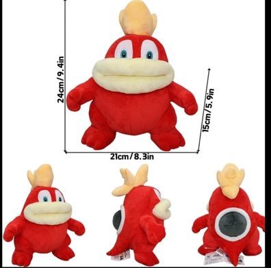 Super Mario Fire spike Plüsch Figur Stofftier Kuscheltier 24 cm NEU