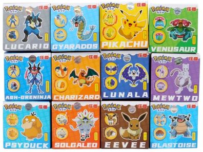 Gotta catch ´em all 12 Pokemon Figuren mit Pokéball - Versand erfolgt aus Deutschland